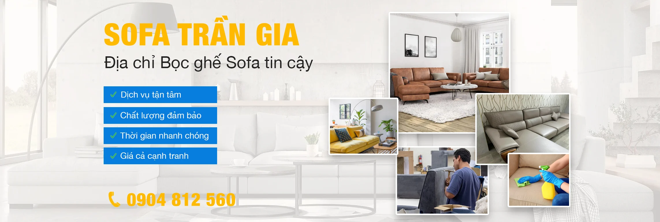 nơi bọc ghế sofa tại nhà