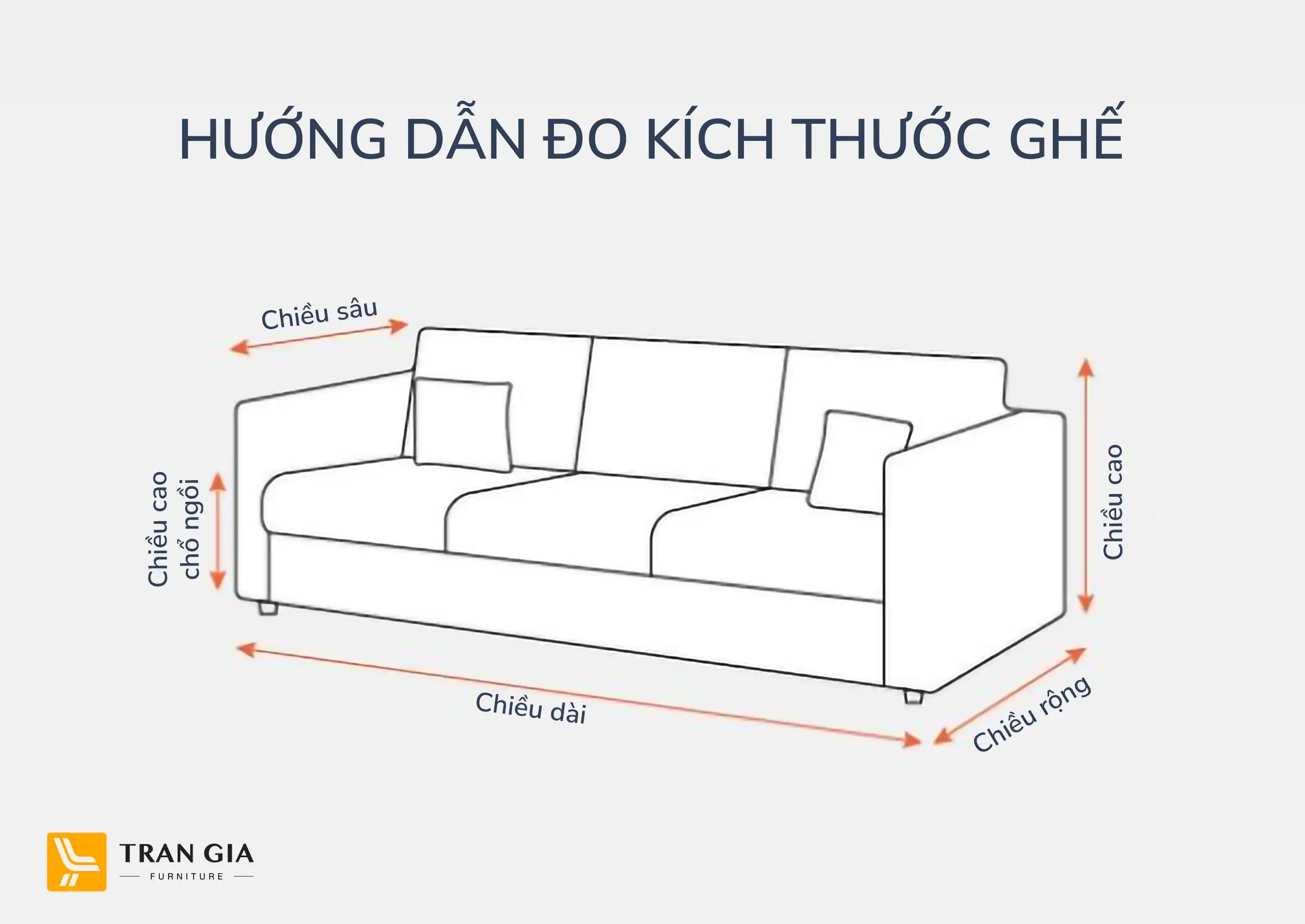 Hướng dẫn đo thông số ghế sofa