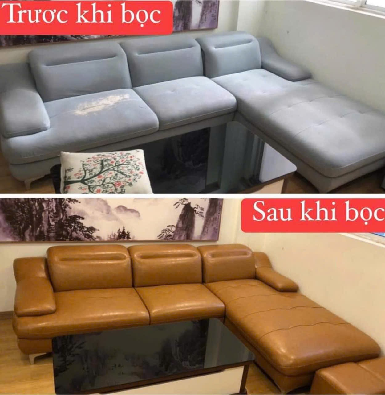 Bọc lại ghế sofa tại nhà